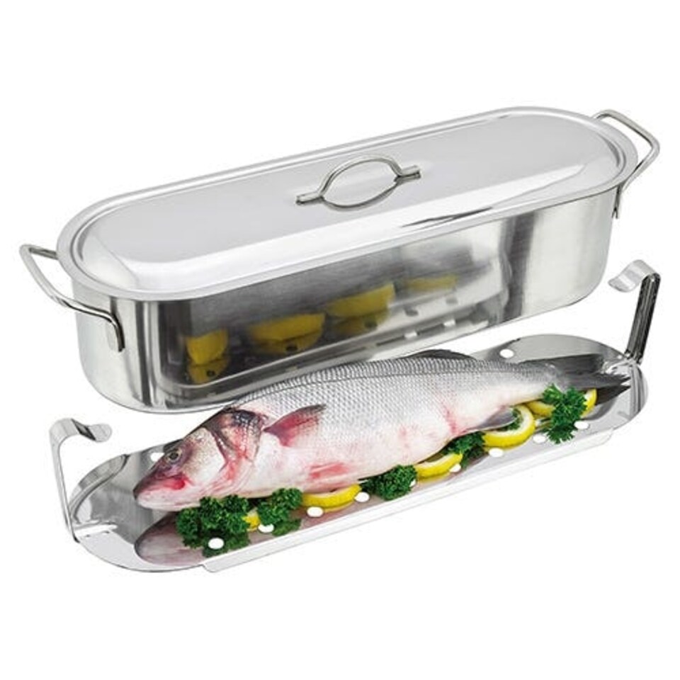 image 1 of Judge Stainless Steel 45cm Fish Poacher