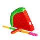 image 1 of Pinatas Watermelon Cardboard Pinata, Stick and Blindfold Set - W42cm x D9cm x H36cm - Red