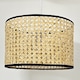 image 4 of Set of 2 Kona - Natural Rattan 25 cm Easy Fit Pendant Shades | Cream | Medium | 2