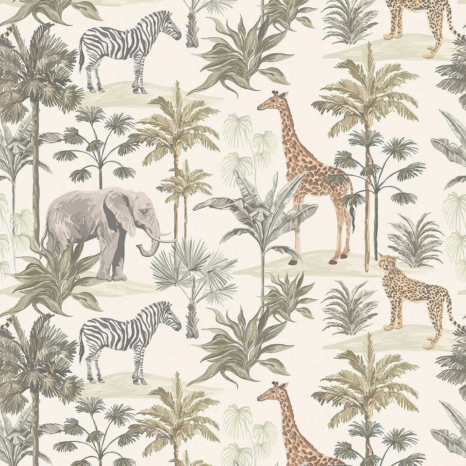 Sample of Vintage Explorer Wallpaper in Earthy Tones Multi