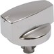 image 1 of SPARES2GO Oven Cooker Knob For Belling 444445412 444445413 1000DF Function Control Switch (Silver/Chrome)