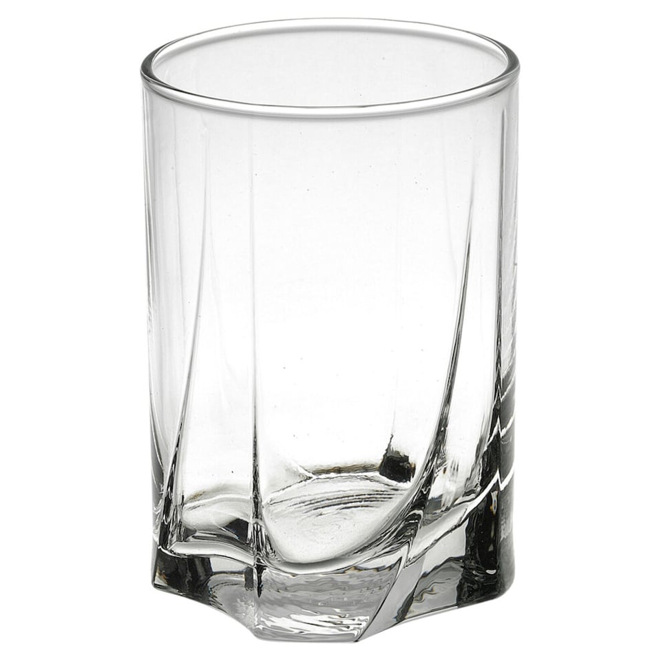 image 1 of 250ml Small Highball Tumbler Drinking Glasses, Ideal for Water, Whiskey, Juice, and Cocktails, Perfect for Home or Bar Use, Durable and Stylish Design, Clear Glass (Set of 6) | Clear | Water Glasses