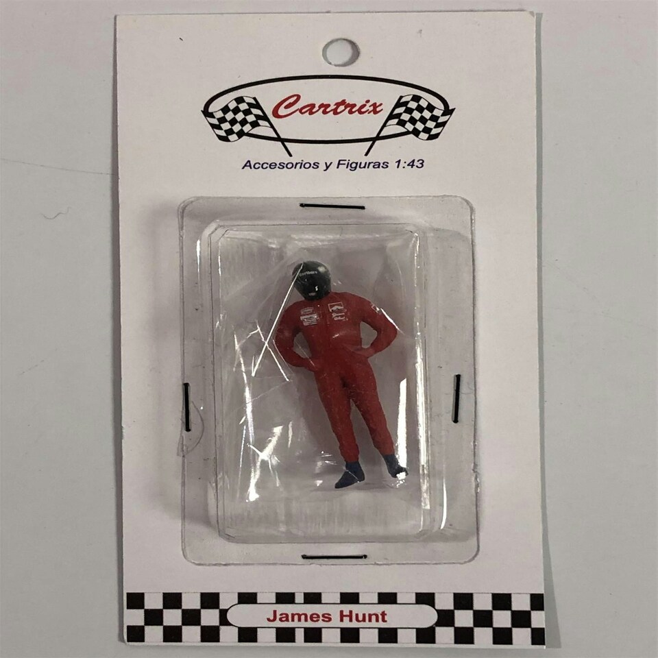 image 1 of James Hunt 1:43 Scale Racing Figure Cartrix CT08