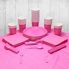 Hot Pink 56 Person Party Pack