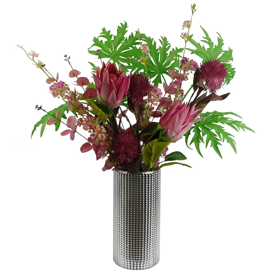 image 1 of 100cm Pink Blossom Spray Stem
