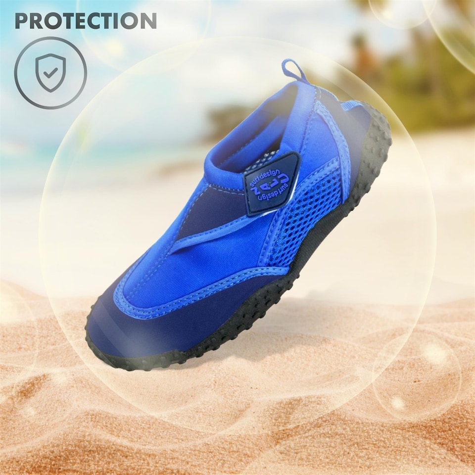 image 1 of GEEZY Unisex Blue Neoprene Slip On Aqua Shoes