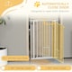 image 4 of PawHut Extra Tall Dog Gate with Cat Door Auto Close for Stairs 74-80 cm Wide