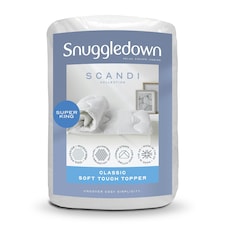 Snuggledown Scandinavian Hollowfibre Mattress Topper, Super King