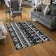 image 2 of Heiroglyphs on Black (Rug) Black | Medium: 80x150cm