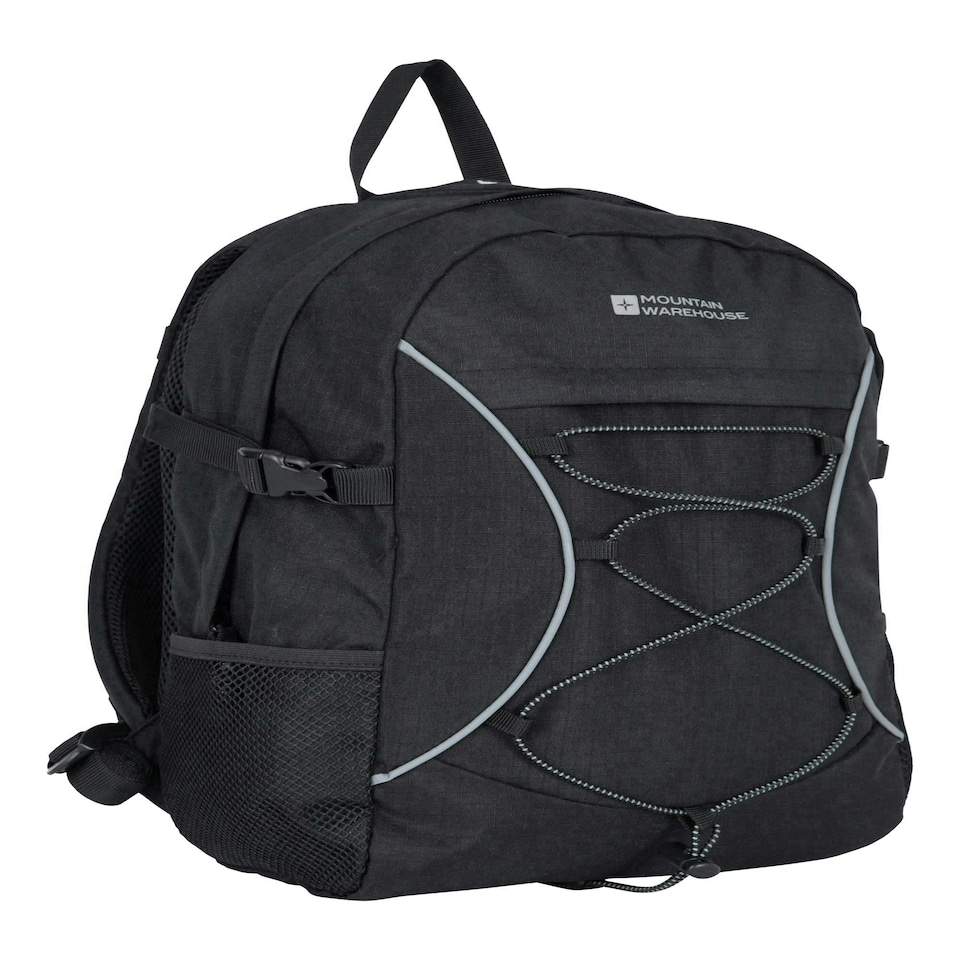 image 1 of Mountain Warehouse Bolt 18L Backpack Rucksack Padded Straps Multi Pocket Day Bag Red | Burgundy