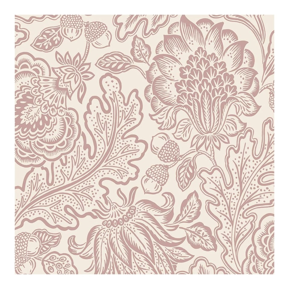 image 1 of Belgravia Fernhurst Trail Floral Wallpaper - Pink - 10m x 53cm Pink