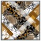 image 4 of Geometric snake skin & patterns (Picutre Frame) Brown | Oak | M