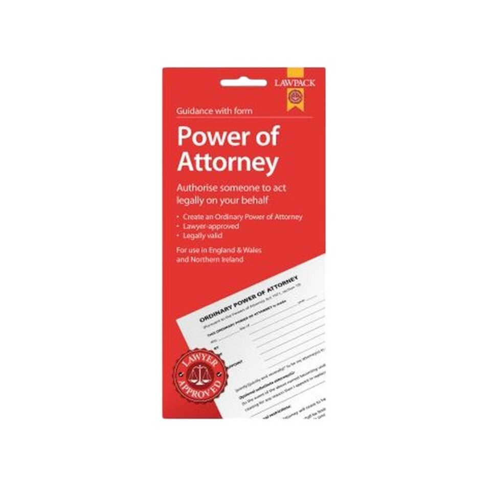 LawPack Power of Attorney Templates Book - Red/White - One Size