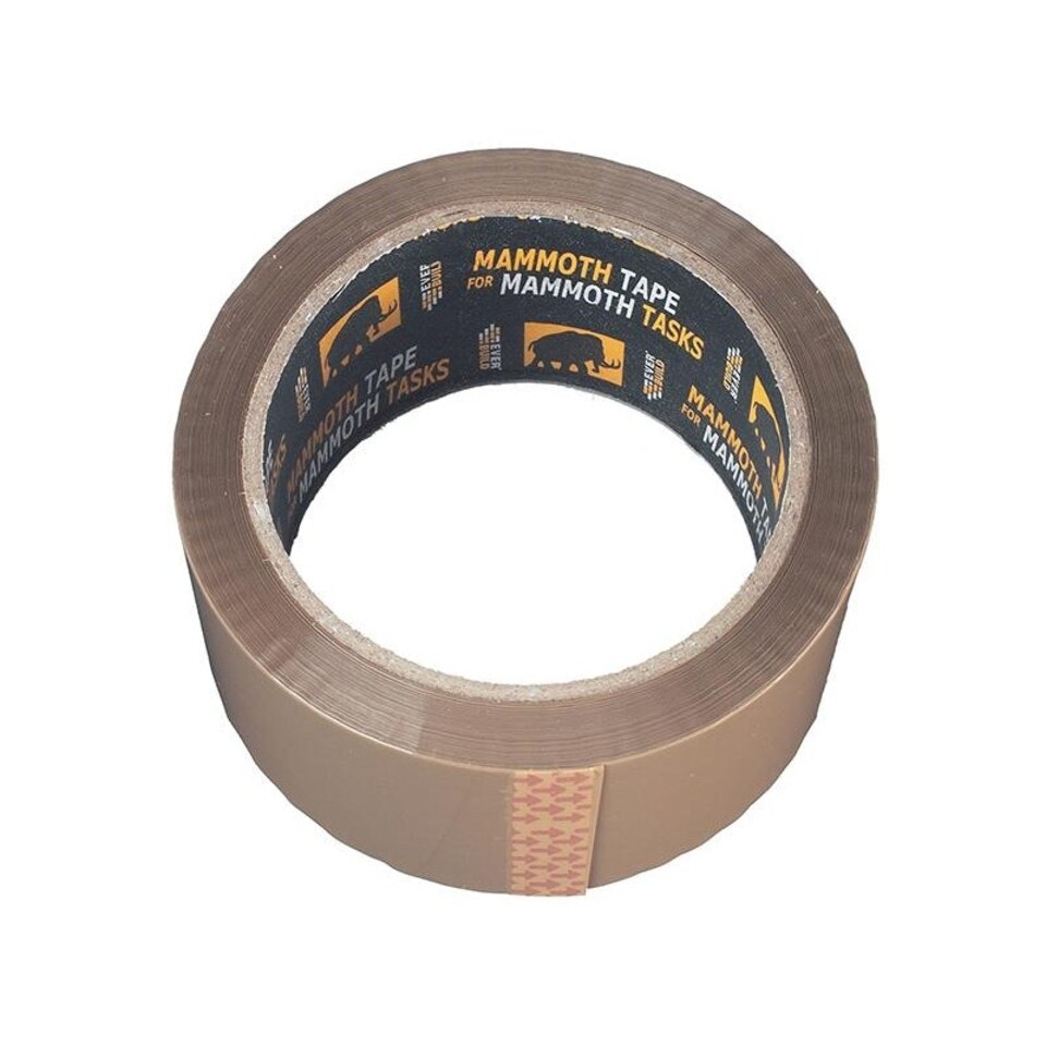Everbuild Sika Retail/labelled Packaging Tape - Brown - 48mm x 50m