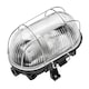 image 1 of CGC GINA Black Oval Metal Cage Bulkhead Wall Or Ceiling Light Black