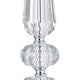 image 3 of Contemporary Transparent K9 Crystal Glass Table Lamp Base with Faceted Spheres | Clear | Transparent | 1