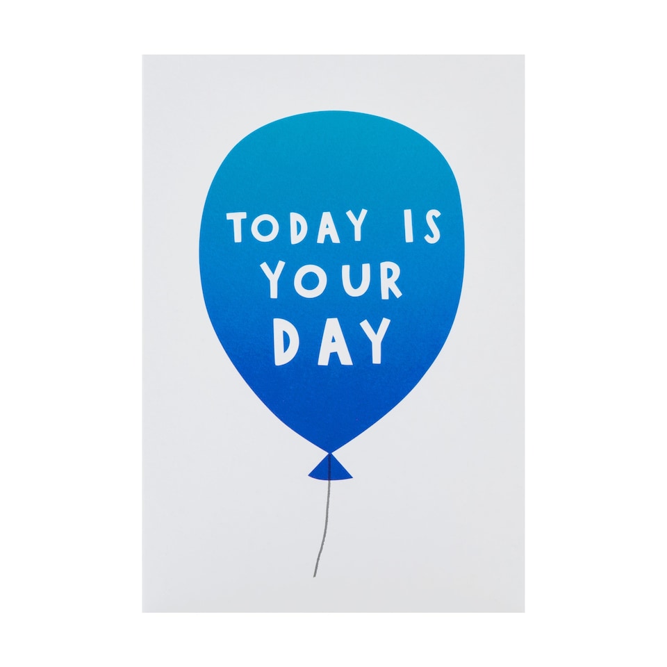 image 1 of Hallmark Birthday Card - 'Today is You Day' Balloon Design