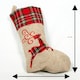 image 3 of Reindeer Design Christmas Stocking  Cute Festive Stocking for Mantelpiece & Holiday Decoration