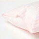 image 2 of Homescapes Pink Cotton Stripe Kids Pillowcases 40 x 60 cm 330 Thread Count - 2 Pack Pink