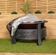 image 3 of Samuel Alexander Heavy Duty Waterproof Anti UV Windproof Outdoor Protective Garden Fire Pit Cover | Black | Black