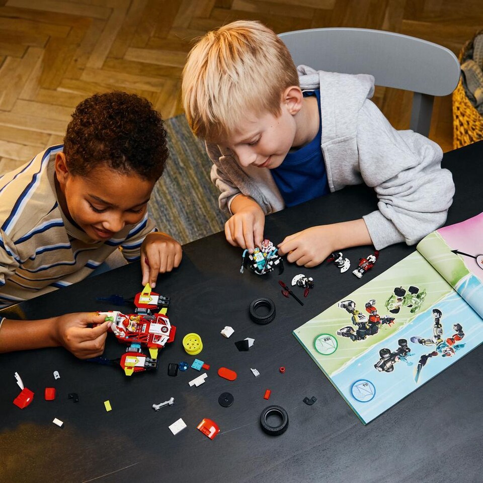 image 1 of LEGO DREAMZzz Cooper's Tiger Mech & Zero's Hot Rod Car Set 71497