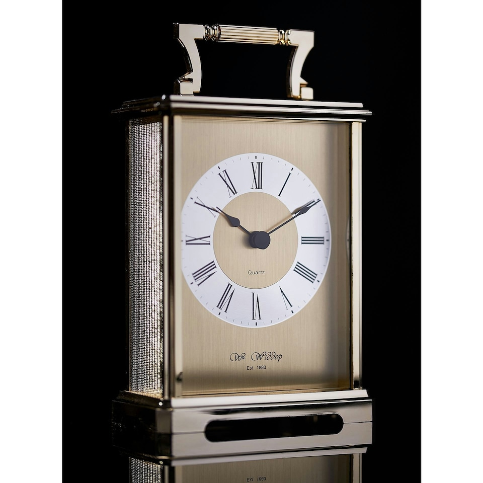 image 1 of Wm.Widdop Carriage Clock - Gilt Gold