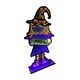 image 1 of 6ft (1.8m) Tall Light up Halloween Witch Infinity Decoration with Multi-Coloured LEDs