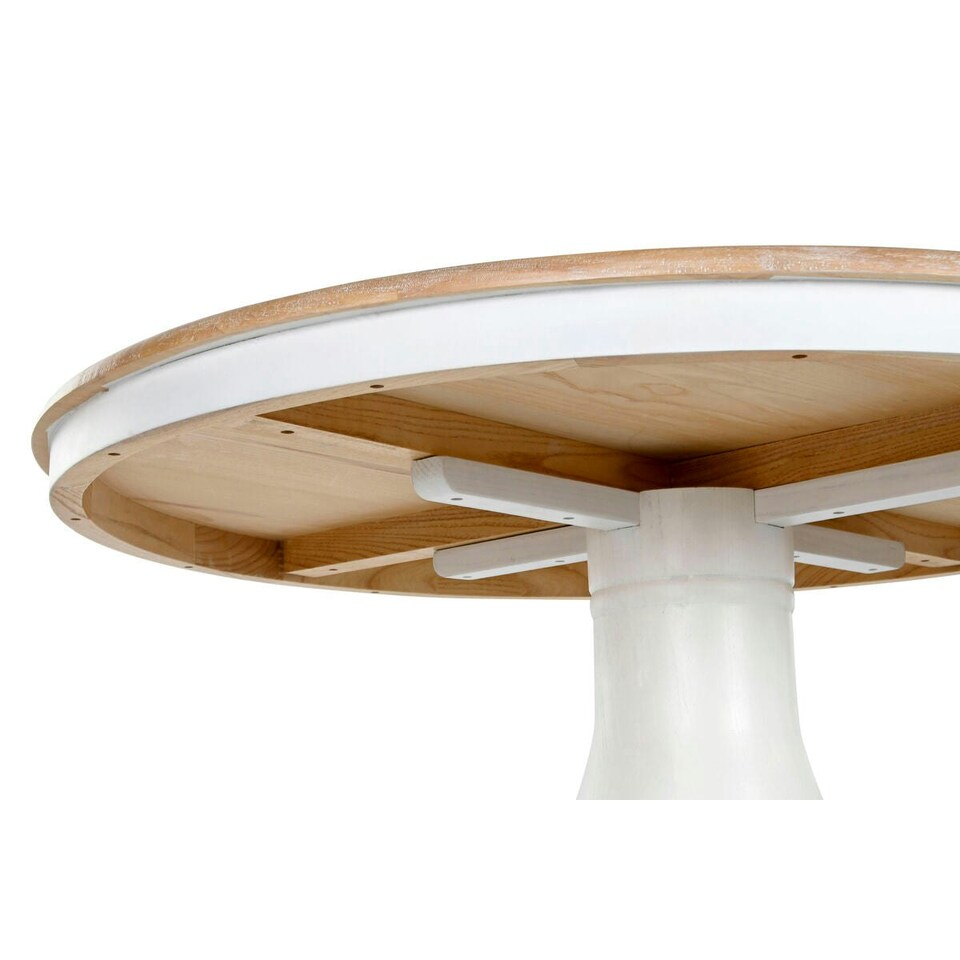 image 1 of Dining Table Home ESPRIT White Natural Elm wood 120 x 120 x 76 cm N/A