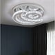 image 2 of Crystal Chandelier LED Silver Ceiling Light Cool White 40cm