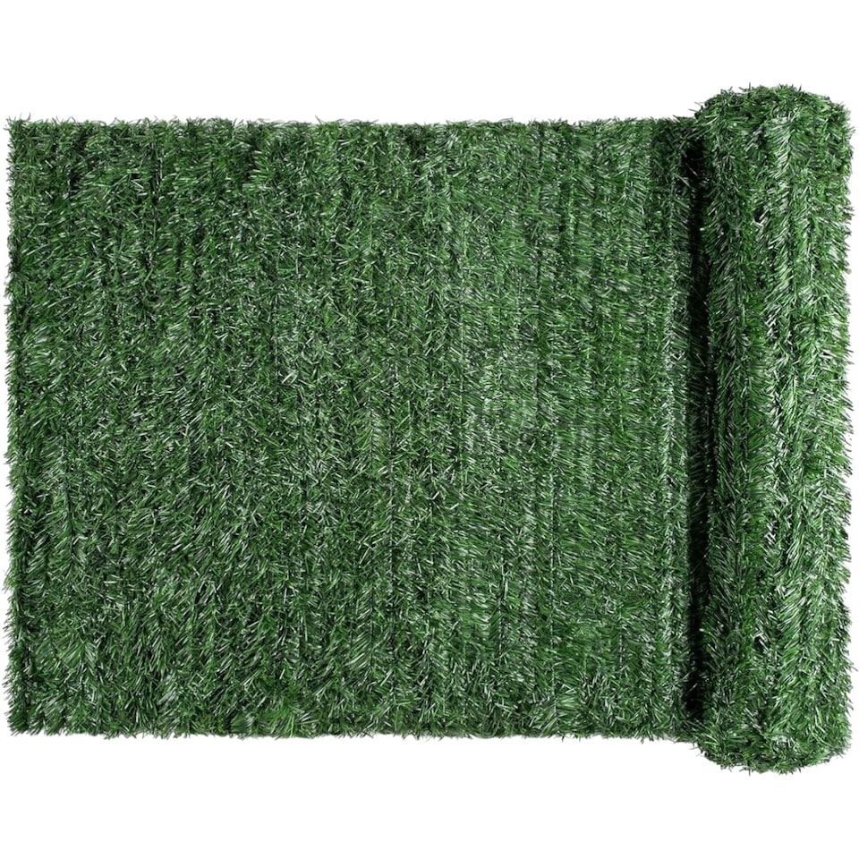 image 1 of Best Artificial 3m x 1m Conifer Leaf Screening Hedging Wall Garden Fence Landscaping | Green | 1