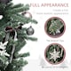 image 5 of HOMCOM 6ft Artificial Prelit Christmas Tree w/ LED Lights, Purple Ornaments