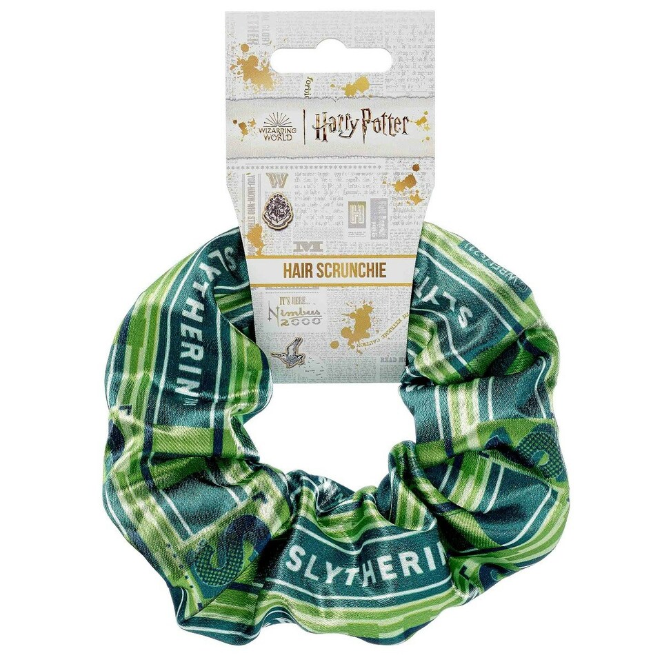 image 1 of Harry Potter Slytherin Hair Scrunchie HPHS0023 Green