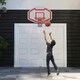 image 8 of COSTWAY Wall Mounted Basketball Hoop Backboard Basketball Games Red | Standard