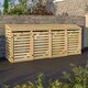 image 3 of Rowlinson Quadruple Bin Store Brown
