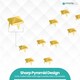 image 5 of 6mm Pyramid Shaped Nail Head Studs Square Metal Leather Rivets - 50pcs