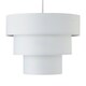 image 2 of Barty - White 38cm Tiered Pendant Shade White