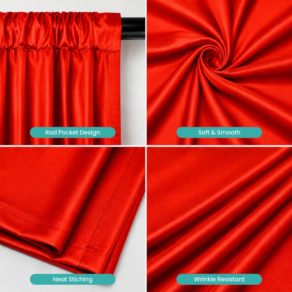 image 1 of 3x3m Spandex Backdrop Photography Background Drapes with Rod Pocket