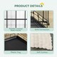image 3 of PawHut Dog Crate with Two Doors, Tray, Soft Cushion, for Large Dogs, Black