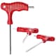 image 2 of SPARES2GO 10 Piece T Handle Imperial SAE Hex Allen Key CR-V Screwdriver Set + Stand