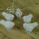 image 3 of Set of 5 16cm Christmas Acrylic Birds with 30 White LEDs indoor outdoor Decoration