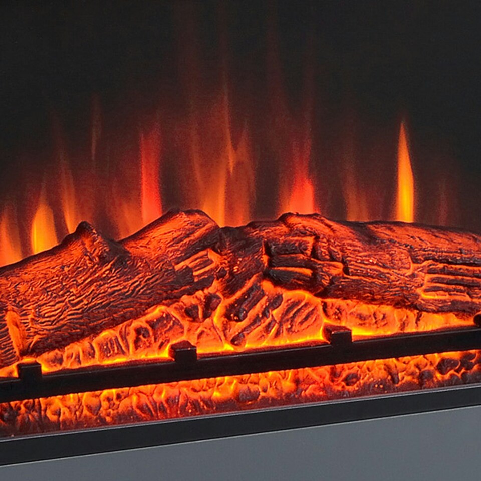 image 1 of HOMCOM Electric Fireplace Suite w/ Remote Control Overheat Protection, 2000W