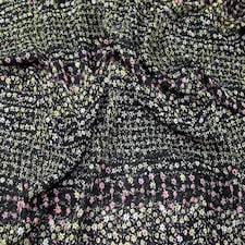 Black Sheer Chiffon Fabric for Dressmaking, 145cm / 57" Wide - per metre