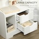 image 5 of HOMCOM Modern Bedside Table w/2 Drawer and Storage Shelves Chest for Bedroom