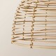 image 5 of ValueLights Pair Of Lobster Wicker Rattan Cream Lamp Shades | Cream