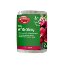 Ambassador Multi-Use Cotton String - White - 55m