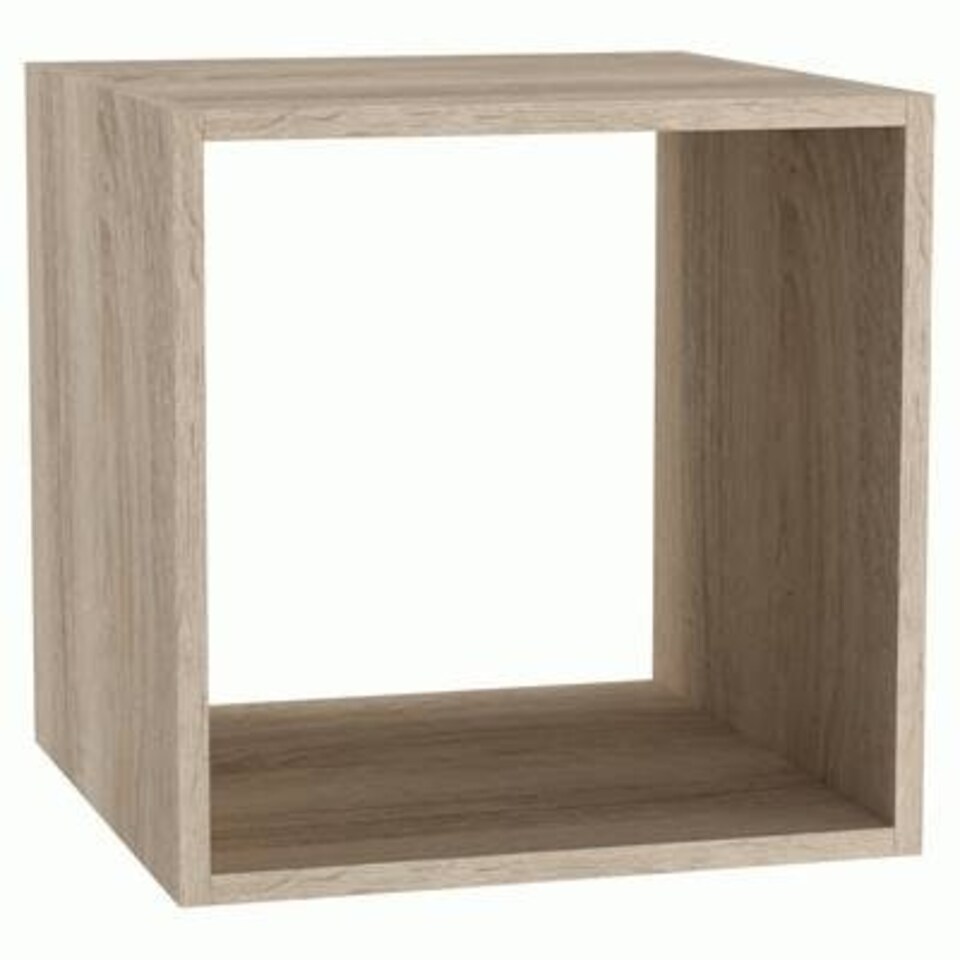 image 1 of Single Cube Shelving Unit Brown | Colour: Antique Oak