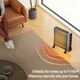 image 3 of HOMCOM Oil Filled Radiator Portable Heater W/ 11 Fin, 3 Heat Settings, Grey