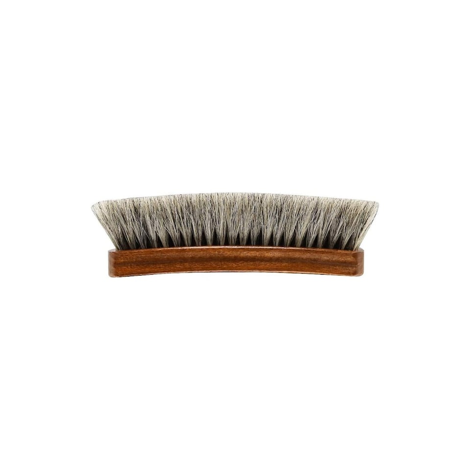 image 1 of BIRCH Horsehair Brush Medium - For Boot and Shoe Polish Application 15cm | Grey | Grey