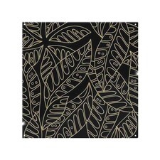 Lined Flower Print Splash Back | White