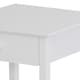 image 8 of HOMCOM Wooden Bedside Table Cabinet W/ Drawer Shelf Storage End Side White White